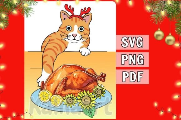 Download Christmas Cat SVG Clipart - Christmas cat svg Collection