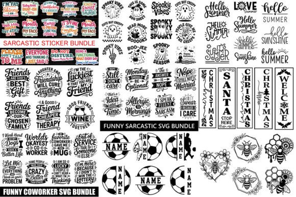 Download Funny SVG Bundle Mega Pack | Sarcastic - Mega pack Collection