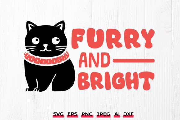 Download Furry and Bright Christmas Cat SVG - Premium Resources