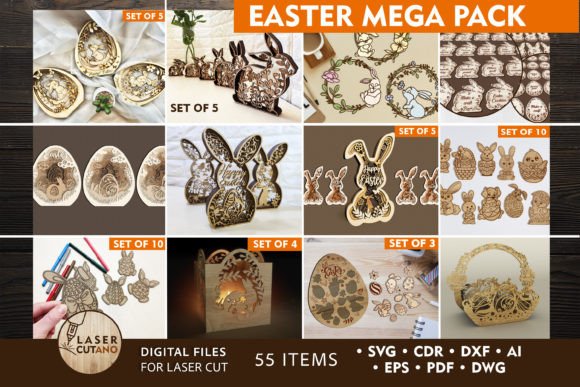 Download Easter MEGA PACK Laser Cut Designs - Mega pack Collection