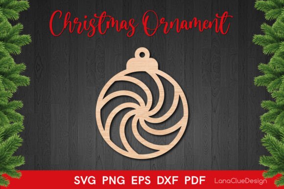 Download Round Christmas Lollipop Ornament SVG - Premium Resources